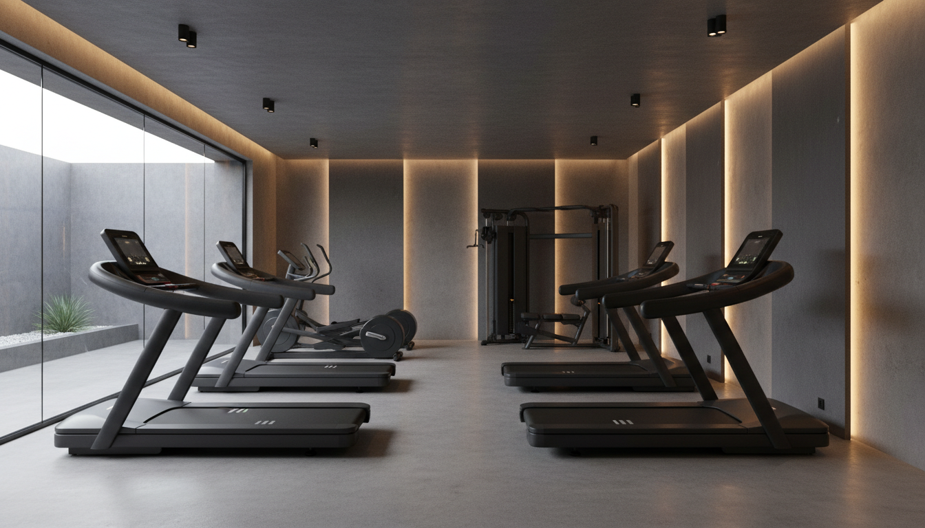 Workout and yoga room